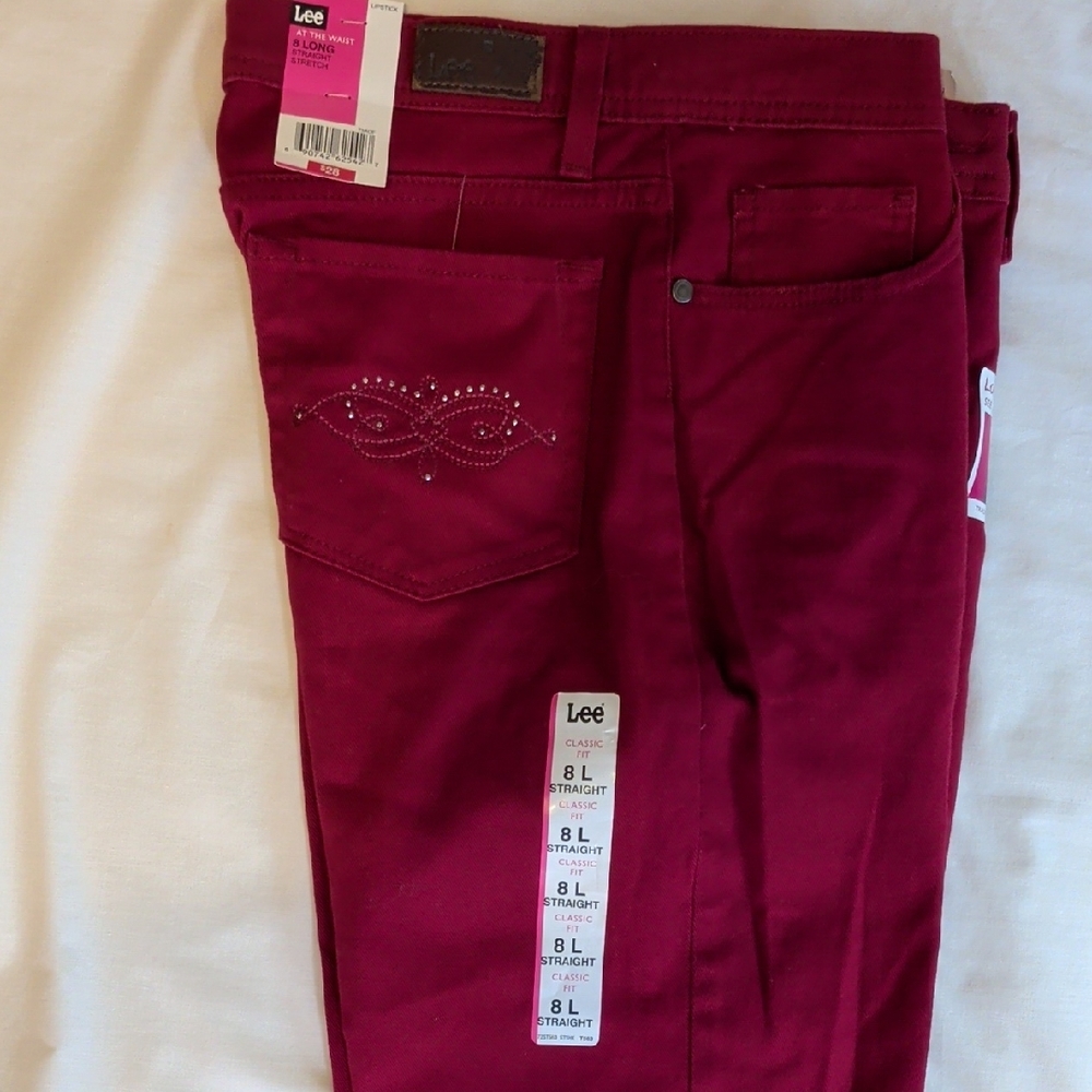 Lee Women's Dark Red Skinny Jeans - Picture 4 of 7